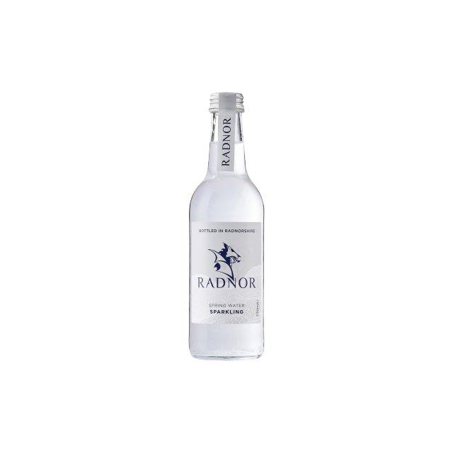 Radnor sparkling water, glass, 24 pack