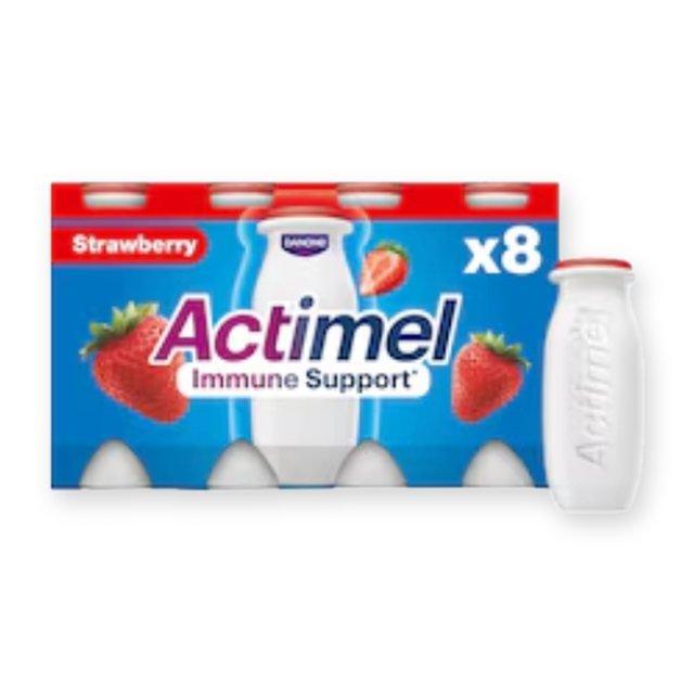 Actimel Strawberry Immunity Live Yoghurt Drink Multipack