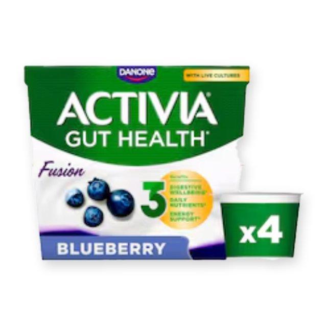 Activia Fusions Blueberry Acai Gut Health Yoghurt Multipack