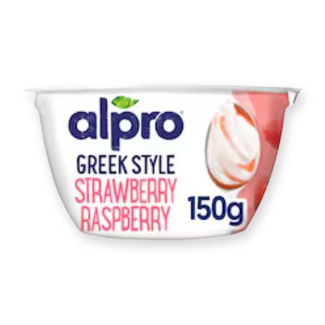 Alpro Greek Style Strawberry Raspberry Yoghurt Alternative