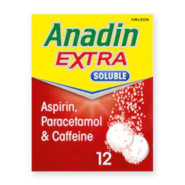 Anadin Extra Soluble Pain Relief Tablets - Aspirin, Paracetamol, Caffeine