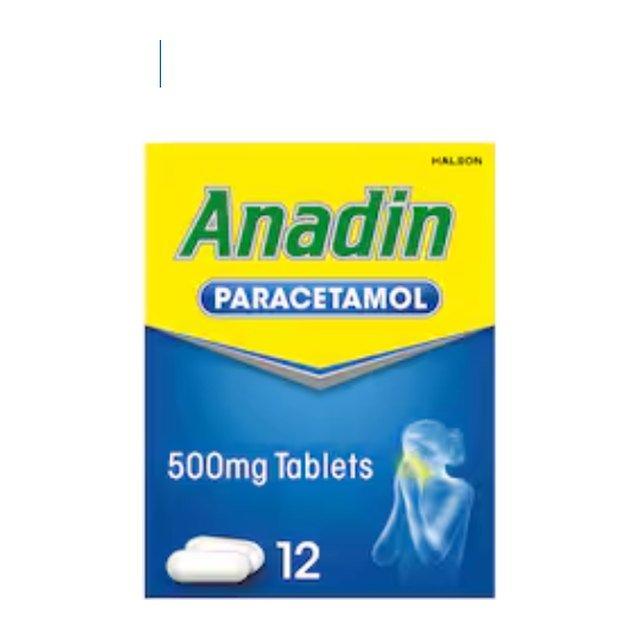 Anadin Paracetamol 500mg Pain Relief Tablets