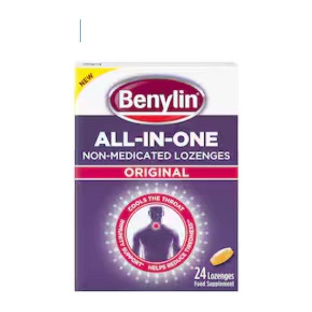 Benylin All in one Non- Medicated 24 Lozenges Original