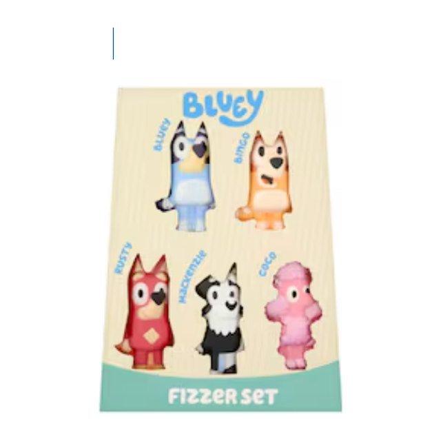 Bluey 5 bath fizzer set