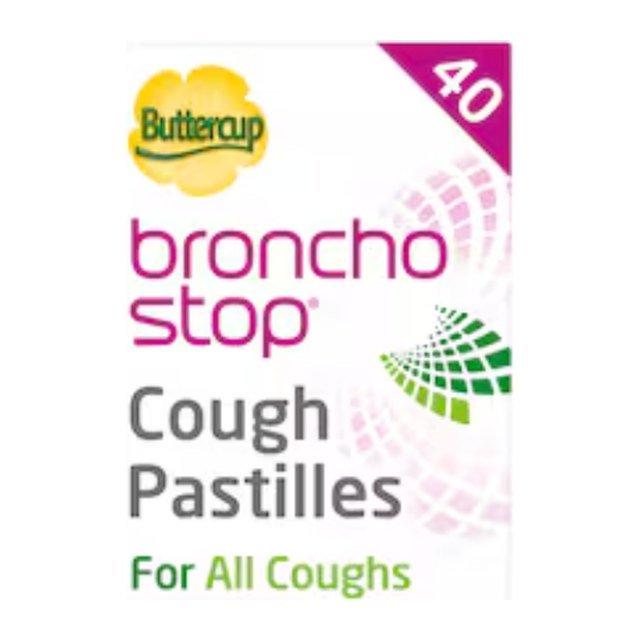 Buttercup Bronchostop Cough Relief Pastilles - Thyme Herb Extract 40s