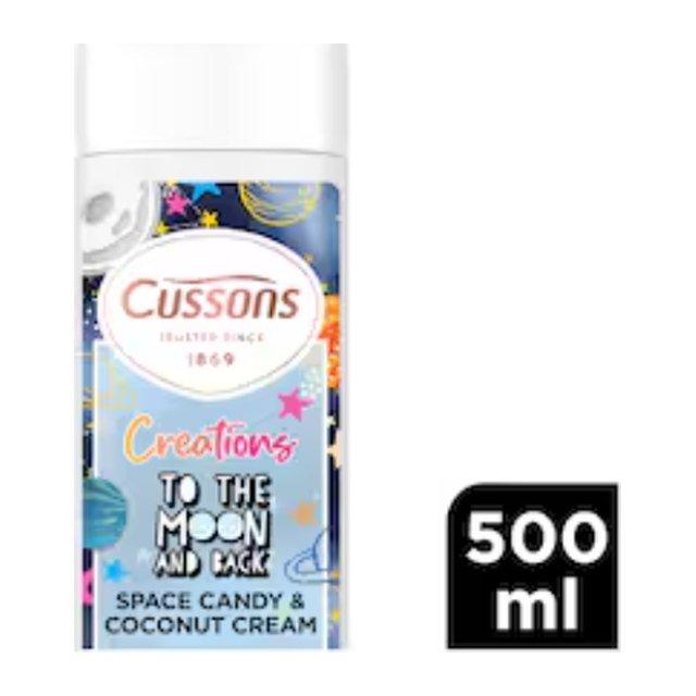 CUSSONS CREATIONS BATH SOAK TO THE MOON AND BACK SPACE CANDY & COCONUT CREAM