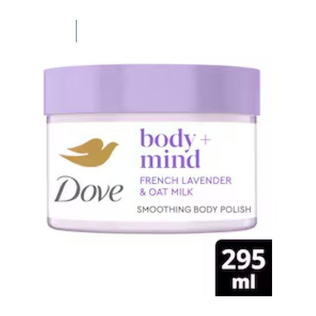 Dove Body + Mind French Lavender & Oat Milk Bath Scrub