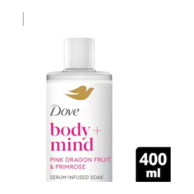 Dove Body + Mind Pink Dragonfruit & Primrose Serum Infused Bath Soak
