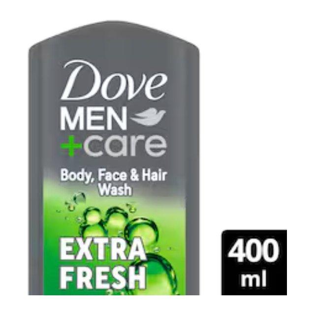 Dove Men+Care Refreshing 3-in-1 Hair, Face and Body Wash Extra Fresh