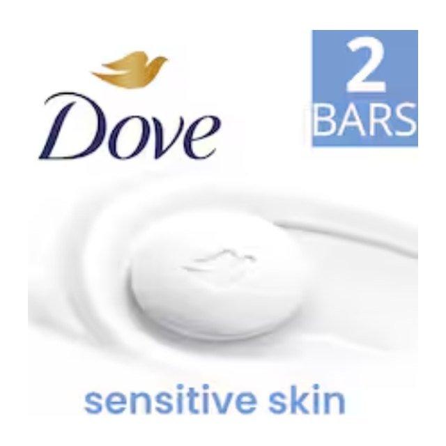 Dove Sensitive Beauty Bar Soap with 1/4 Moisturising Cream