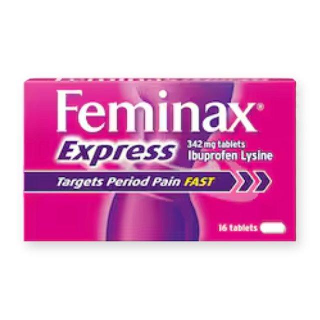 Feminax Express Period Pain Relief Tablets - Ibuprofen Lysine