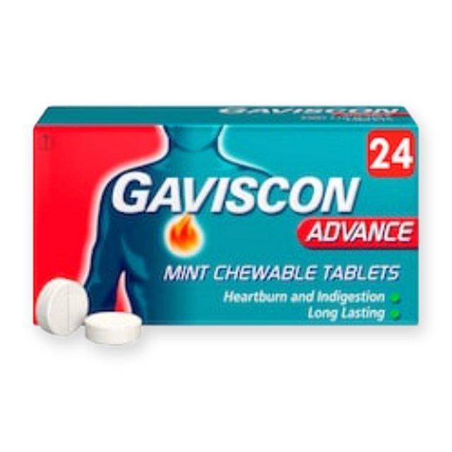 Gaviscon Advance Heartburn Relief Chewable Tablets - Mint