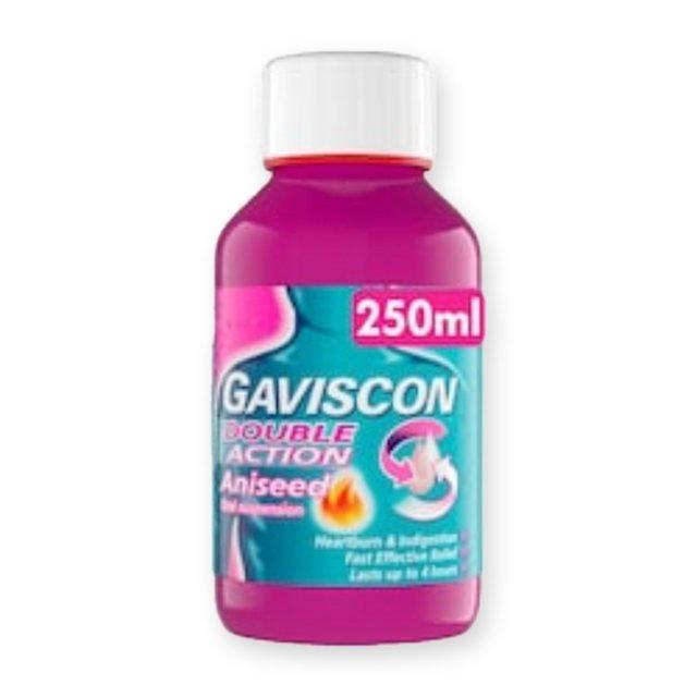 Gaviscon Double Action Heartburn & Indigestion Liquid Aniseed 250ml