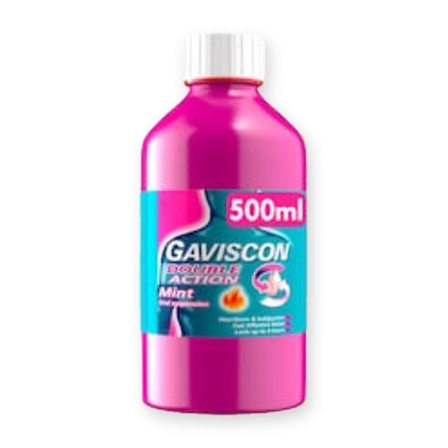 Gaviscon Double Action Heartburn & Indigestion Liquid Mint 500ml