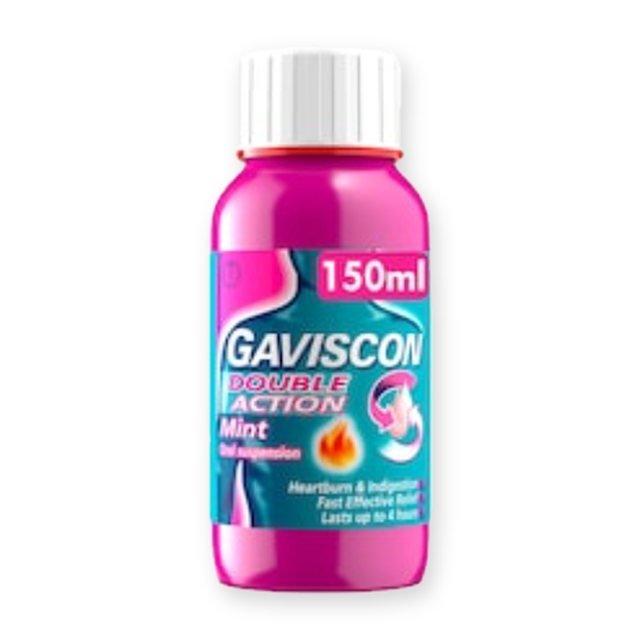 Gaviscon Double Action Mint Oral Suspension for Heartburn & Indigestion Relief