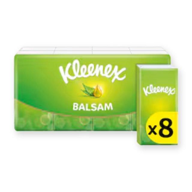 Kleenex Balsam Tissues Pocket Pack x8