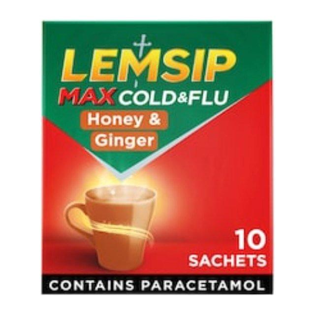 Lemsip Max Sachets - Honey & Gingered Powder with Paracetamol