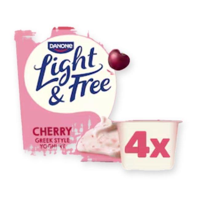 Light & Free Cherry Greek Style Fat Free Yoghurt