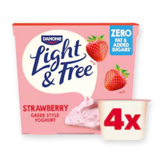 Light & Free Strawberry Greek Style Fat Free Yoghurt