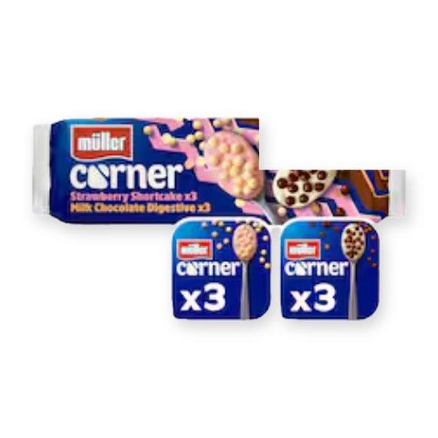 Muller Corner Strawberry Shortcake & Chocolate Digestive Yogurts
