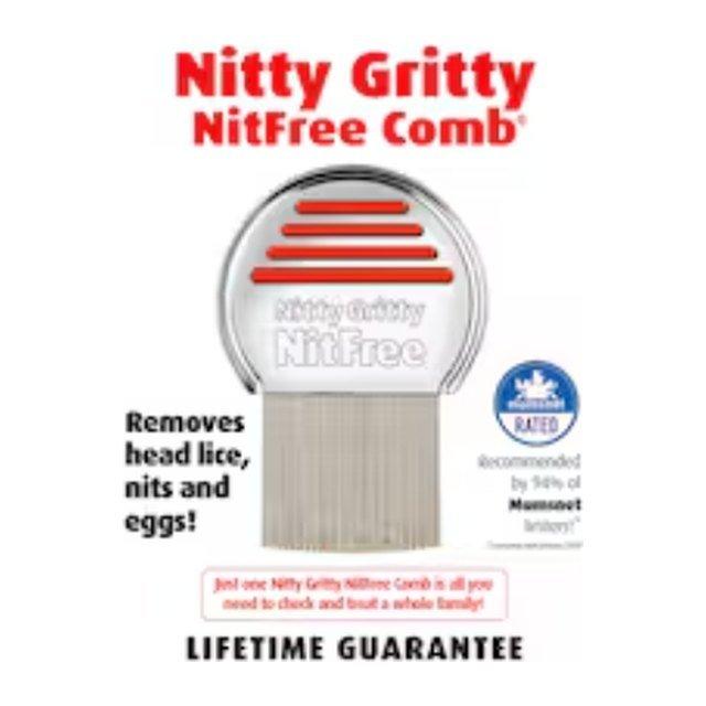 Nitty Gritty NitFree Comb - Head Lice and Nit Removal with Detection Comb