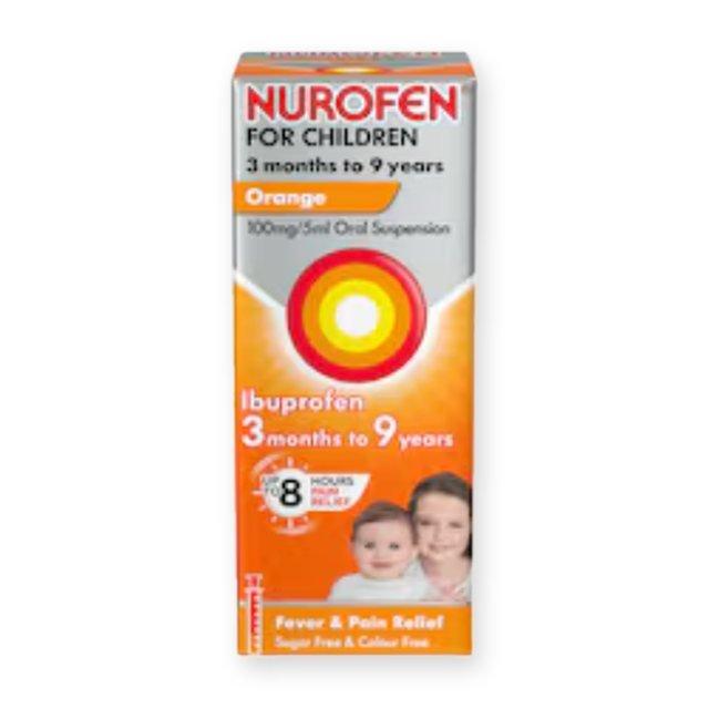 Nurofen For Children 100Mg Orange Liquid