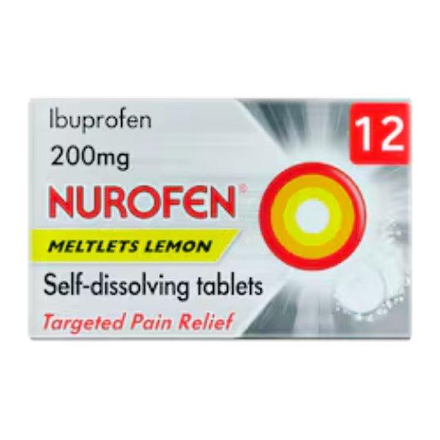 Nurofen Targeted Pain Relief Meltlets Lemon - Ibuprofen 200mg