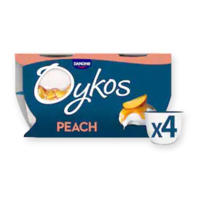Oykos Peach Luxury Greek Style Yoghurt Dessert