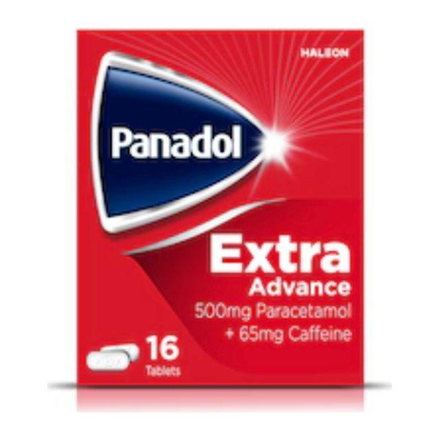 Panadol Extra Advance Pain Relief 500mg Paracetamol and 65mg Caffeine Tablets