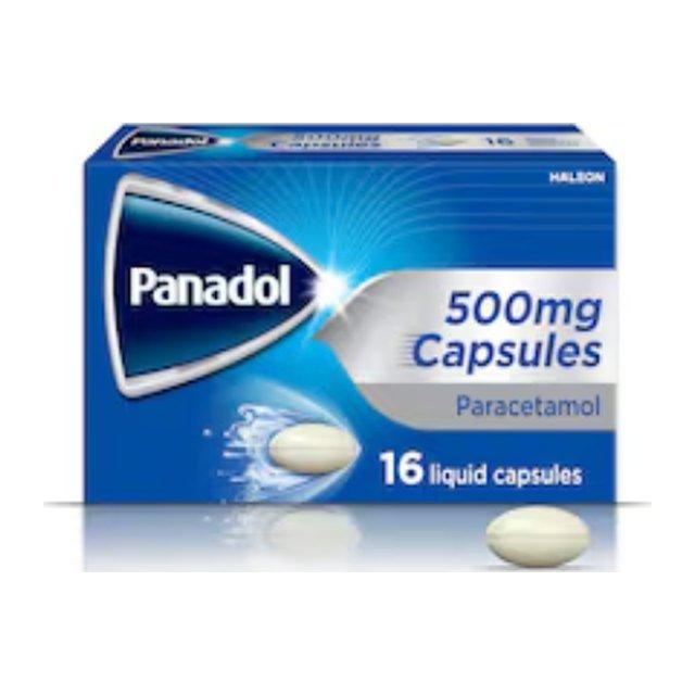 Panadol Paracetamol 500mg Fast Pain relief Liquid Capsules