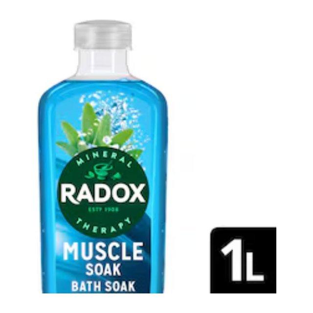 Radox Muscle Soak Bath Soak Bubble Bath 1L