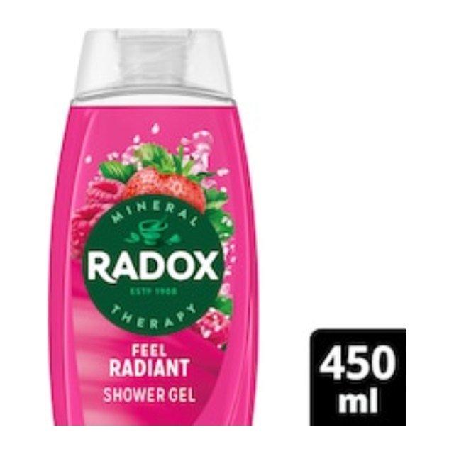 Radox Strawberry Feel Radiant Shower Gel Body Wash 450ml