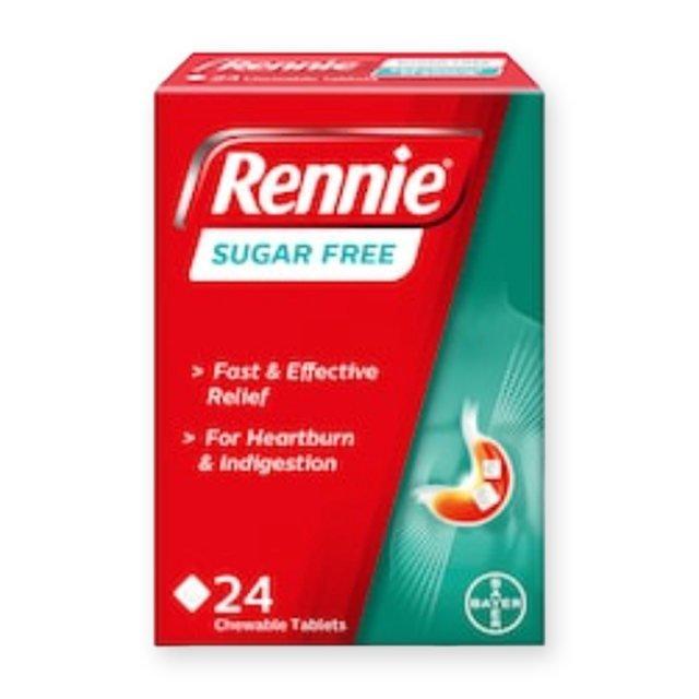 Rennie Heartburn & Indigestion Chewable Tablets - Sugar Free