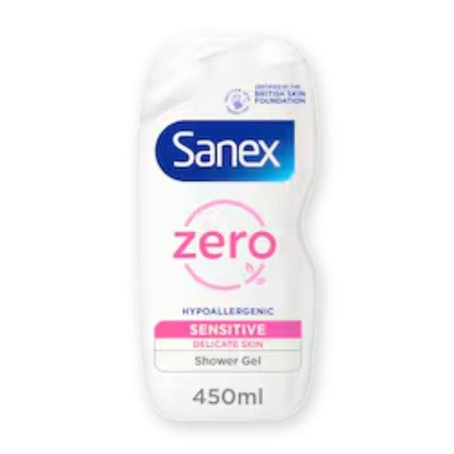 Sanex Zero % Sensitive Skin Shower Gel Body Wash