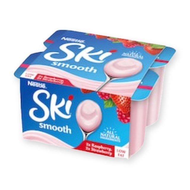 Ski Smooth Strawberry & Raspberry Yogurt