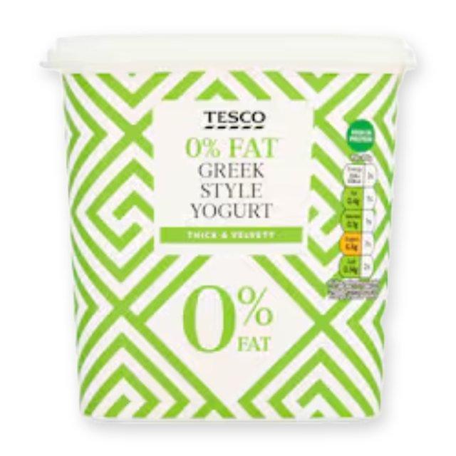 Tesco 0% Fat Greek Style Yogurt 1kg