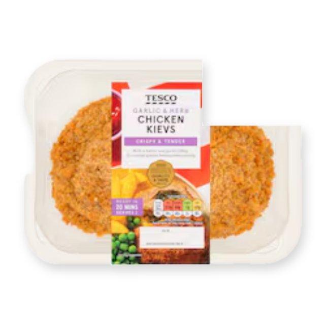 Tesco 2 Garlic and Herb Chicken Kievs
