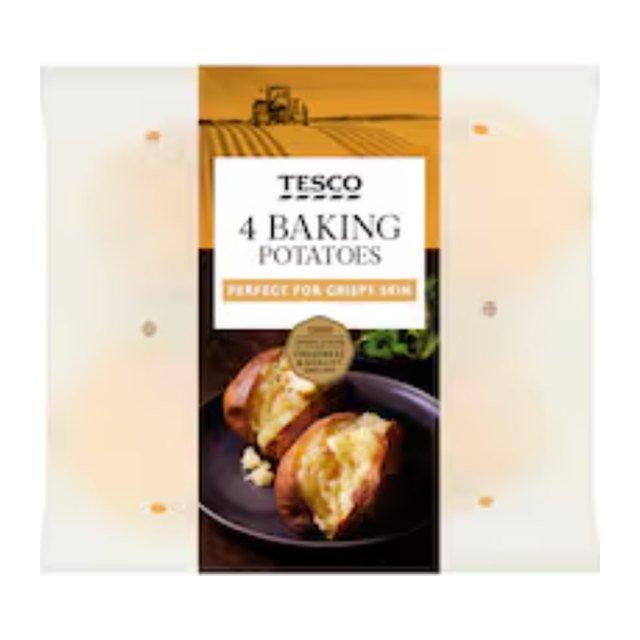 Tesco Baking Potatoes 4 pack