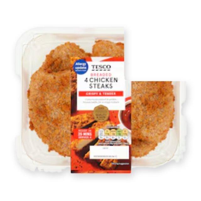 Tesco Breaded Chicken Steaks 4 Pack