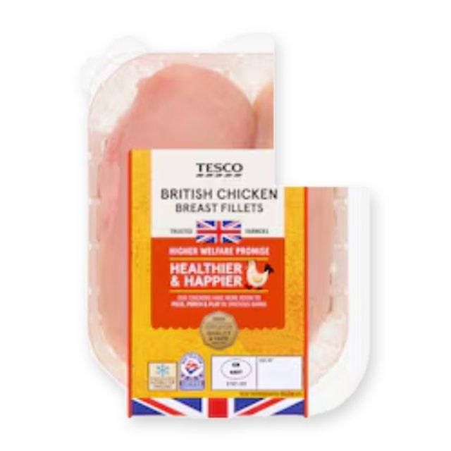 Tesco British Chicken Breast Fillets 350g