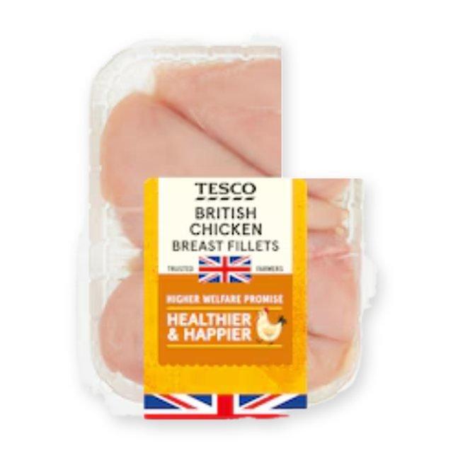 Tesco British Chicken Breast Fillets 650g