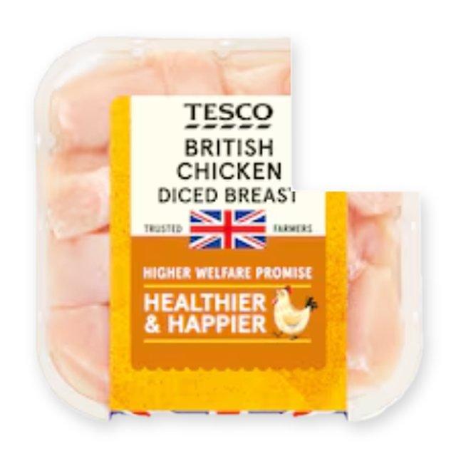 Tesco British Diced Chicken Breast
