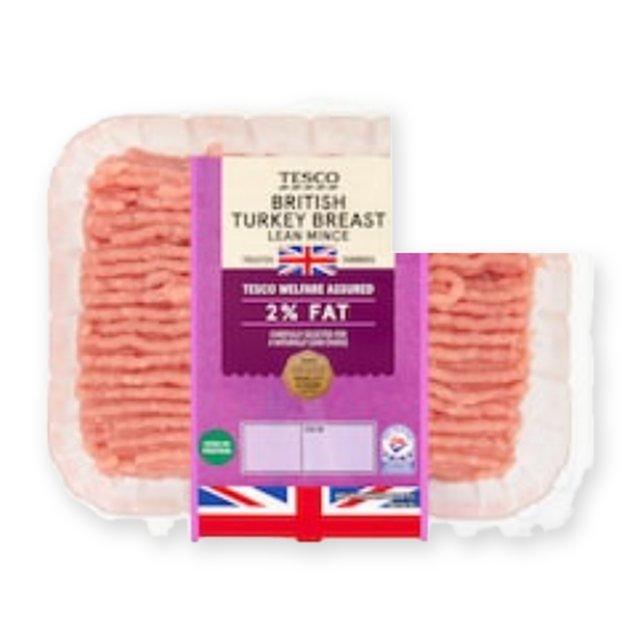 Tesco British Turkey Breast Mince 2% Fat