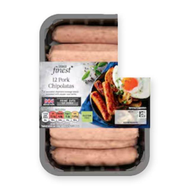 Tesco Finest 12 Pork British Chipolatas