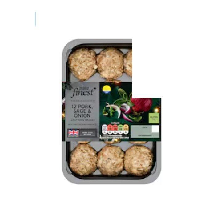 Tesco Finest* 12 Pork Sage And Onion Stuffing Balls