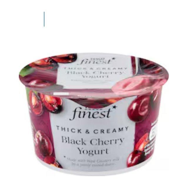 Tesco Finest Black Cherry Yogurt