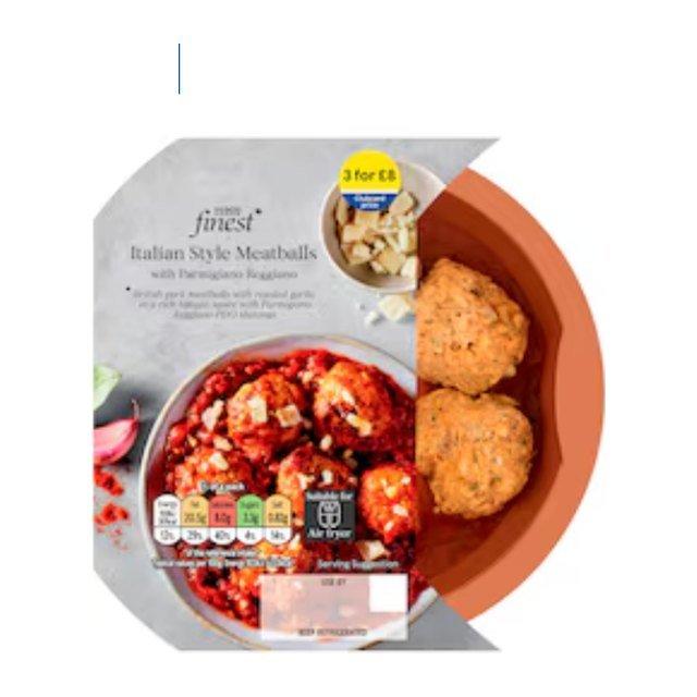 Tesco Finest Italian Style Meatballs With Parmigiano Reggiano