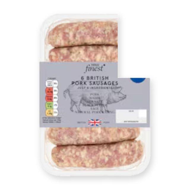 Tesco Finest Just 6 Ingredients British Pork Sausages