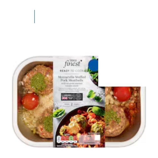 Tesco Finest Mozzarella Stuffed Pork Meatballs