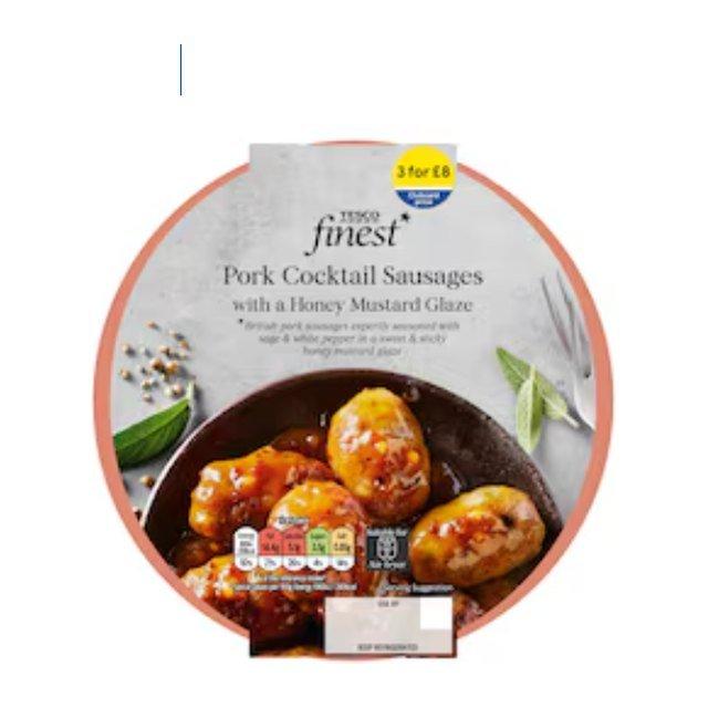 Tesco Finest Pork Cocktail Sausages with a Honey Mustard Glaze